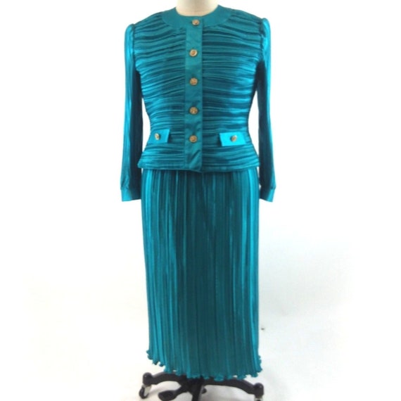 Vintage 80's Lawrence Dress Stanley Sklar Size 16