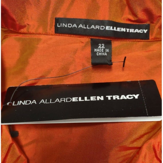 Linda Allard Ellen Tracy 22W 100% Silk Blouse Tun… - image 10