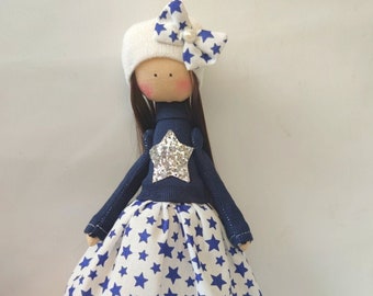 Handmade doll, ragdoll, toy,Tilda dolls, Decorative Doll, Little Girl toys,Fabric Doll,Home Decoration,textile doll ,Doll