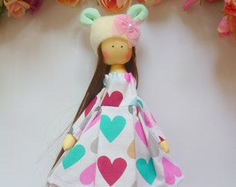 Doll tilde.Fabric Doll.Cute doll.Textile doll. Soft toy. Cloth doll. Gift Idea.Rag Doll .Home Decoration.Handmade Doll,Doll.Tilda doll