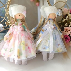miniature cloth doll, Little handmade rag doll, textile pocket doll, Small doll, fairy doll, tiny doll, baby doll, Little cloth doll