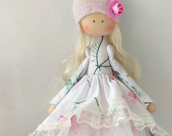 Muñeca, muñeca de tela, muñeca hecha a mano, muñeca suave, muñeca bebé, muñecas de tela, muñeca de trapo, decoración infantil, muñeca artística, muñeca tilda, muñeca de bolsillo, muñeca de trapo