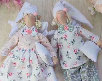 Sleeping angel, Sleeping doll, Interior doll, angel toy, interior angel, cute doll, soft toy, handmade interior doll,