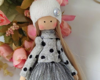 fairy doll,miniature doll,tiny doll,little doll,softie doll,dollhouse doll,textile pocket doll,mini rag doll,ballerina doll,baby doll