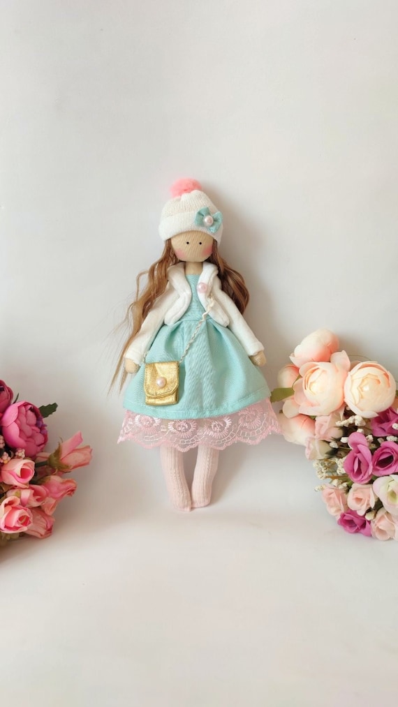 Rag Doll, stuffed doll, Toddler Girl Gift, Ballerina Toy, creative fabric doll, perfect gift, Textile doll, Cloth doll, fairy doll,ooak doll
