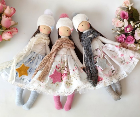 インテリドールハンドメイド人形 アンティーク風 ねこのハンドメイド