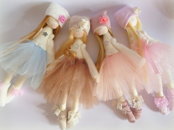 8 CLOTH DOLL MAKING KITS_Ballerina Princess Fairy_Pre-Made Dolls +  Supplies_NEW