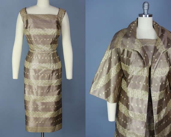 1960s LILLI DIAMOND Dress & Coat Set | Vintage 50… - image 1