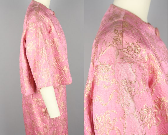 1960s Ceil Chapman Dress Set · Vintage 60s Pink &… - image 3