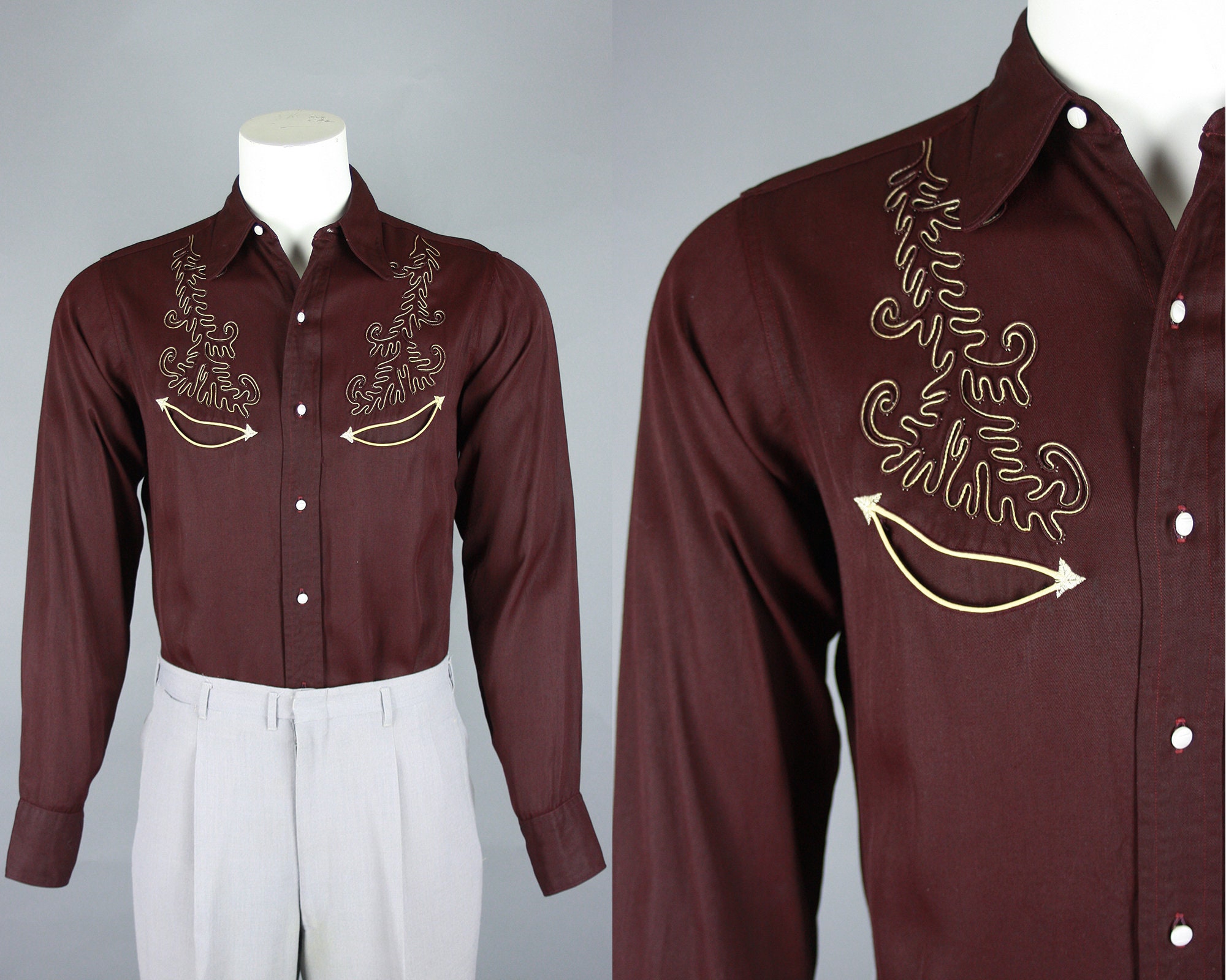 Kleding Jongenskleding Tops & T-shirts NWT ridderorde Dode inventaris 1940 van Bourgondië Boy's Gabardine lus Shirt maat 10 amendementen 