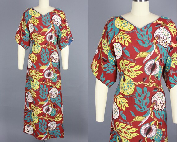1940s HAWAIIAN Dress | Vintage 40s "Watumull's by