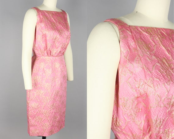 1960s Ceil Chapman Dress Set · Vintage 60s Pink &… - image 4