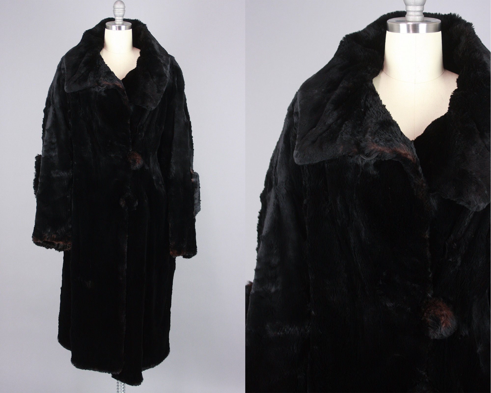 1920s French antique fur coatvintageantique