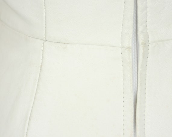 1980s North Beach Leather Dress · Vintage 80s Whi… - image 7