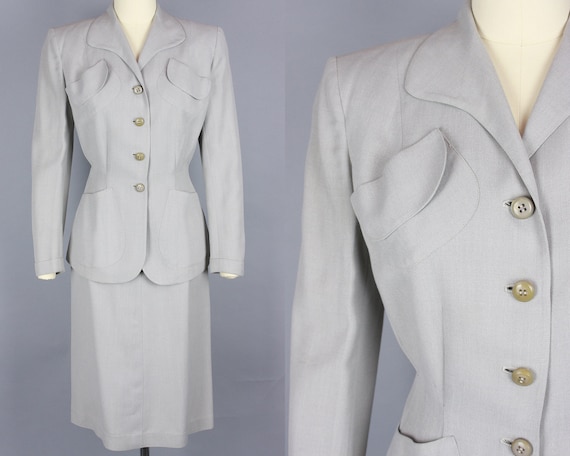 1940s SACONY Palm Beach Skirt Suit | Vintage 40s G