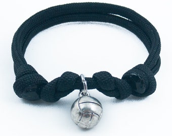 Bracelet de volley-ball, Volley-ball, Cadeaux de sport, Joueur de volley-ball, Bijoux de sport, Charme de volley-ball, Bracelet paracord, Bracelet réglable