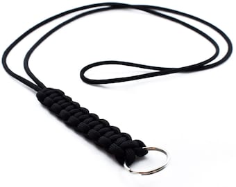 Cobra Lanyard, Llavero Paracord, Fob trenzado, Paracord Lanyard, Keyholder, ID Badge Holder, ID Lanyard, Work Lanyard, Cobra Braid, Durable