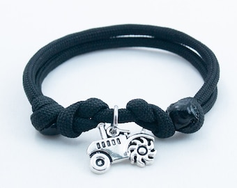 Tractor Bracelet, Farm Equipment, Farmer Gift, Farm Jewelry, Adjustable Bracelet, Farm Girl, Paracord Accessory, Tractor Gift, Farm Boy Gift