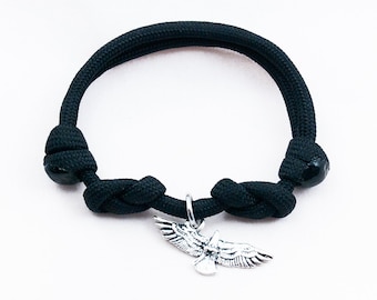 Eagle Bracelet, Hawk Jewelry, Flying Eagle, American Eagle, Bird Charm, Eagle Gift, Bird of Prey, Adjustable Bracelet, Paracord Jewelry