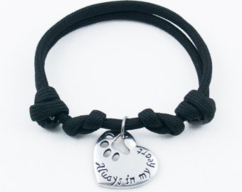 Pet Memorial, Braccialetto commemorativo, Memoriale del cane, Memoriale del gatto, Gioielli commemorativi, Sempre nel mio cuore, Braccialetto regolabile, Regalo per la perdita dell'animale domestico