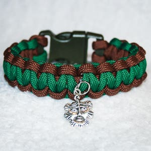 Celtic Leaf Bracelet, Green Man Bracelet, Jack in the Green, Paracord Bracelet, Irish Jewelry, Ireland, Celtic Gifts, Nature Bracelets, Face