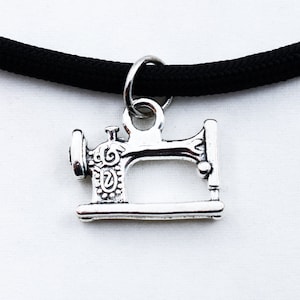 Sewing Machine, Paracord Necklace, Sewer Gift, Quilting Jewelry, Quilter, Seamstress Necklace, Tailor Gift, Stitching, Tailor Necklace