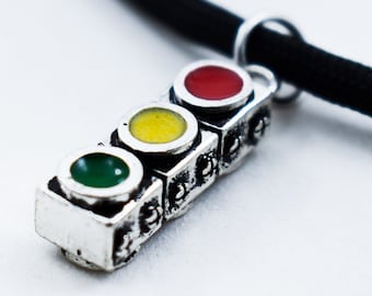 Traffic Light, Paracord Necklace, Car Gift Idea, Red Light, Yellow Light, Green Light, Stop Light, Stoplight, Traffic Control, Driver Gift