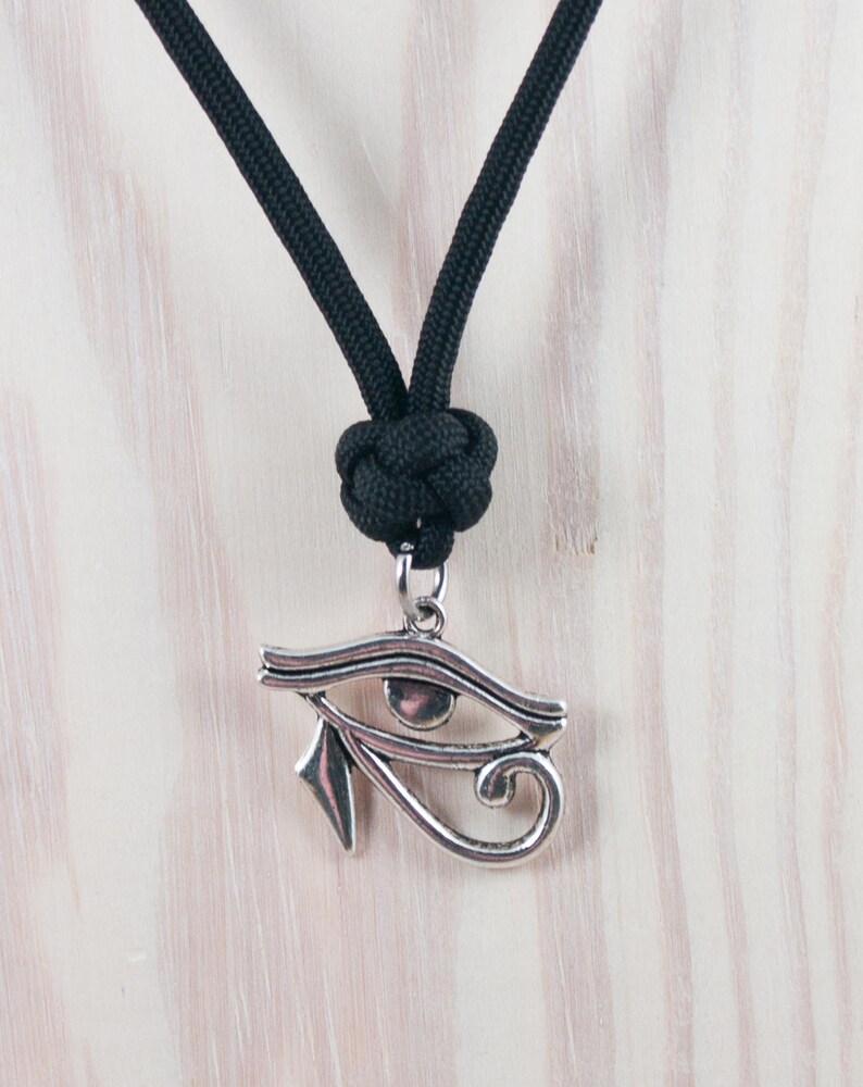 Egypt Accessory Eye of Ra Necklace Gifts for Him Knotted Ancient Egypt Ra Necklace Paracord Necklace Egyptian Gifts God Necklace