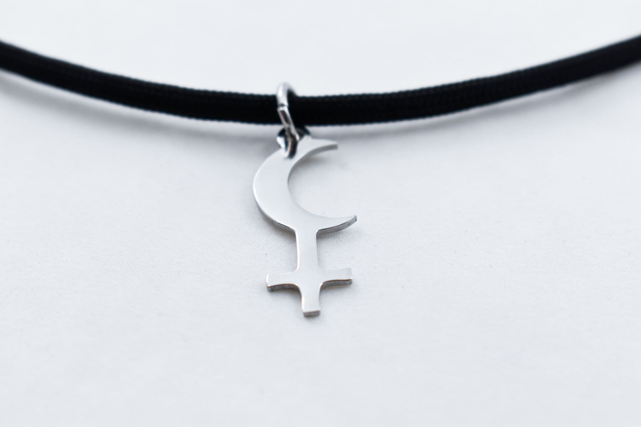 Lilh Dea Mologia Greca Luna Collana per Donna Uomo Acciaio Inossidabile Strega Astrologia Simbolo Catena di Gioielli colar N3775S02  36