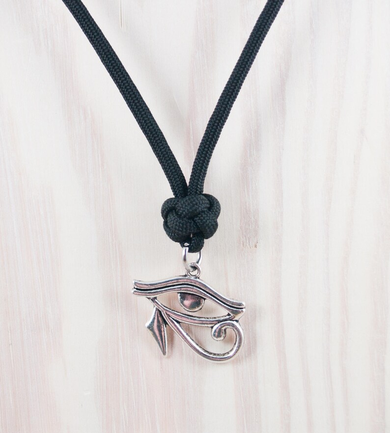 Egypt Accessory Eye of Ra Necklace Gifts for Him Knotted Ancient Egypt Ra Necklace Paracord Necklace Egyptian Gifts God Necklace