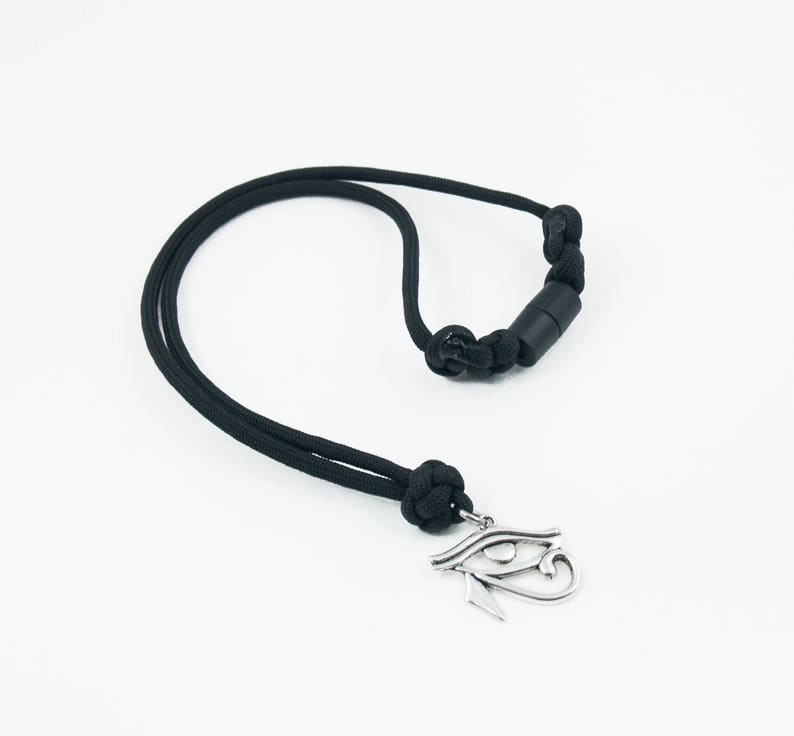 Egypt Accessory Eye of Ra Necklace Gifts for Him Knotted Ancient Egypt Ra Necklace Paracord Necklace Egyptian Gifts God Necklace
