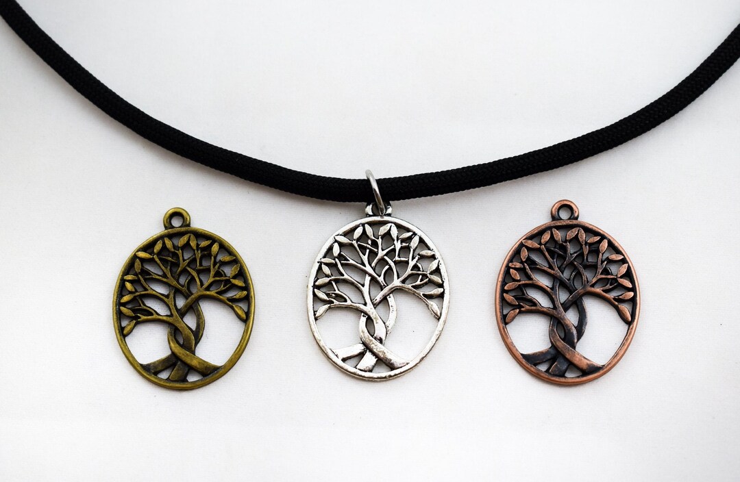 Ciondolo Albero della Vita, Collana 550 Paracord, Regalo Natura