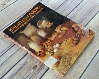 vintage Wheat Free Cookbook Cuisine sans blé Recettes sans gluten 1985 Lynette Coffey Livre de poche