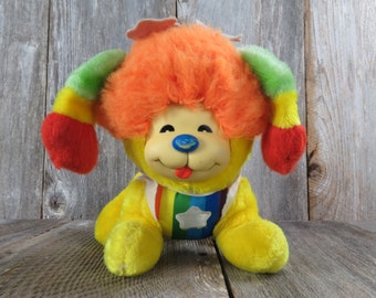 Vintage Rainbow Brite Puppy Dog Plush Yellow Stuffed Animal Hallmark