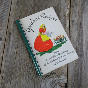 Vintage California Cookbook Garden of Recipes Ocean Aires Auxiliary Children&#39;s Home Society California 1972