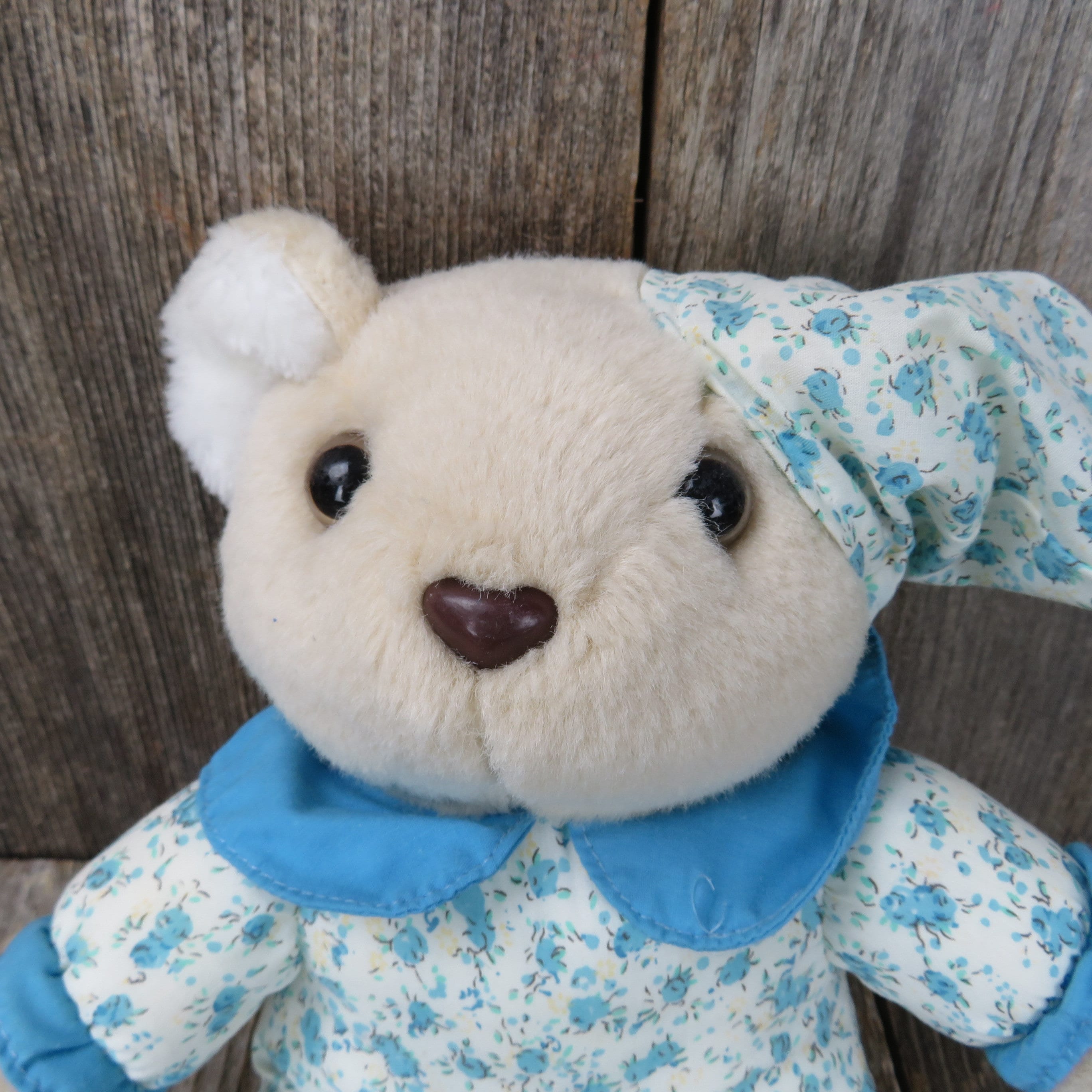 Brubaker Orsacchiotto Di Peluche Vintage Con Bandana Blu E Pelo Extra Morbido (42 Cm)