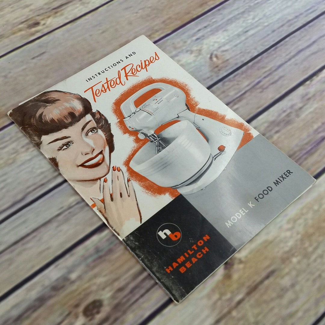 Vintage Hamilton Beach Model K Food Mixer Recipes and Etsy