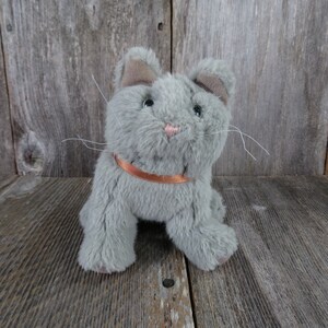 RARE vintage des années 1990 Tyco Kitty Kitty chatons ronronnant chat  doudou peluche Animal HTF gris blanc Orange rose arc à collectionner -   Canada