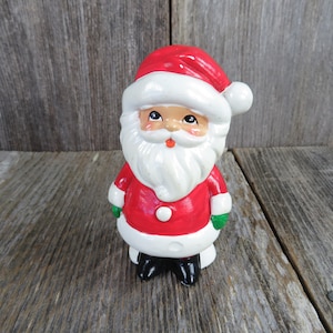 Vintage Santa Claus Chalkware Figurine Christmas Red White Josef Figure