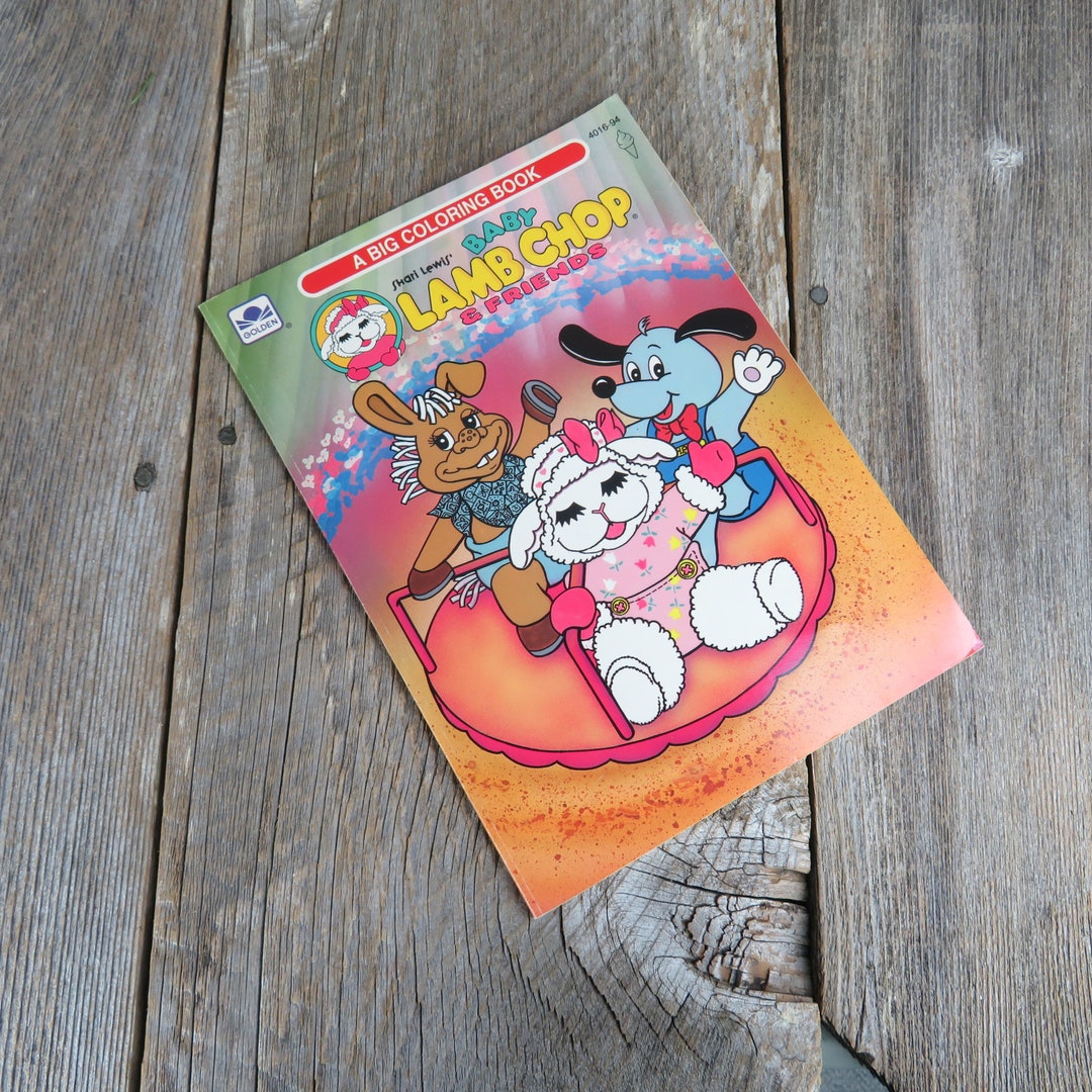 Vintage Shari Lewis' Baby Lamb Chop and Friends Coloring Book 1993 Golden Books - Etsy
