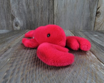 Vintage Lobster Plush Stuffed Animal 1979 Dakin Red Ocean Sea Toy Doll Souvenir 10 Inches