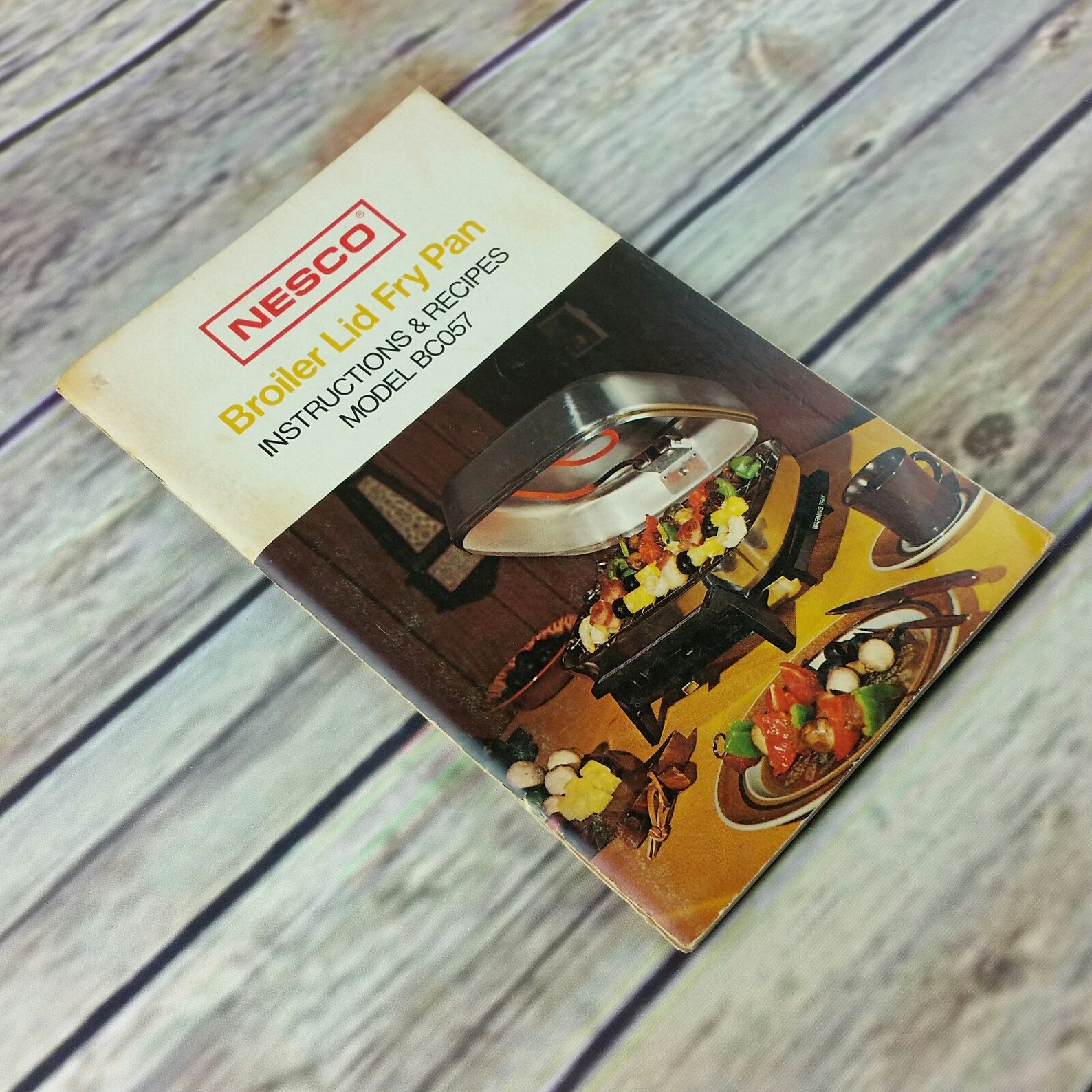Vintage Cookbook Nesco Broiler Lid Fry Pan Cooking Recipes Etsy