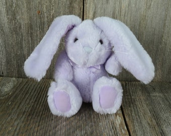 Plush Multi-Colored Pastel Purple Bunny 21" Made by Russ w/Bendable Ears NEW! 