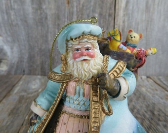 Woodland Christmas Santa Ornament Thomas Kinkade Old World Ashton