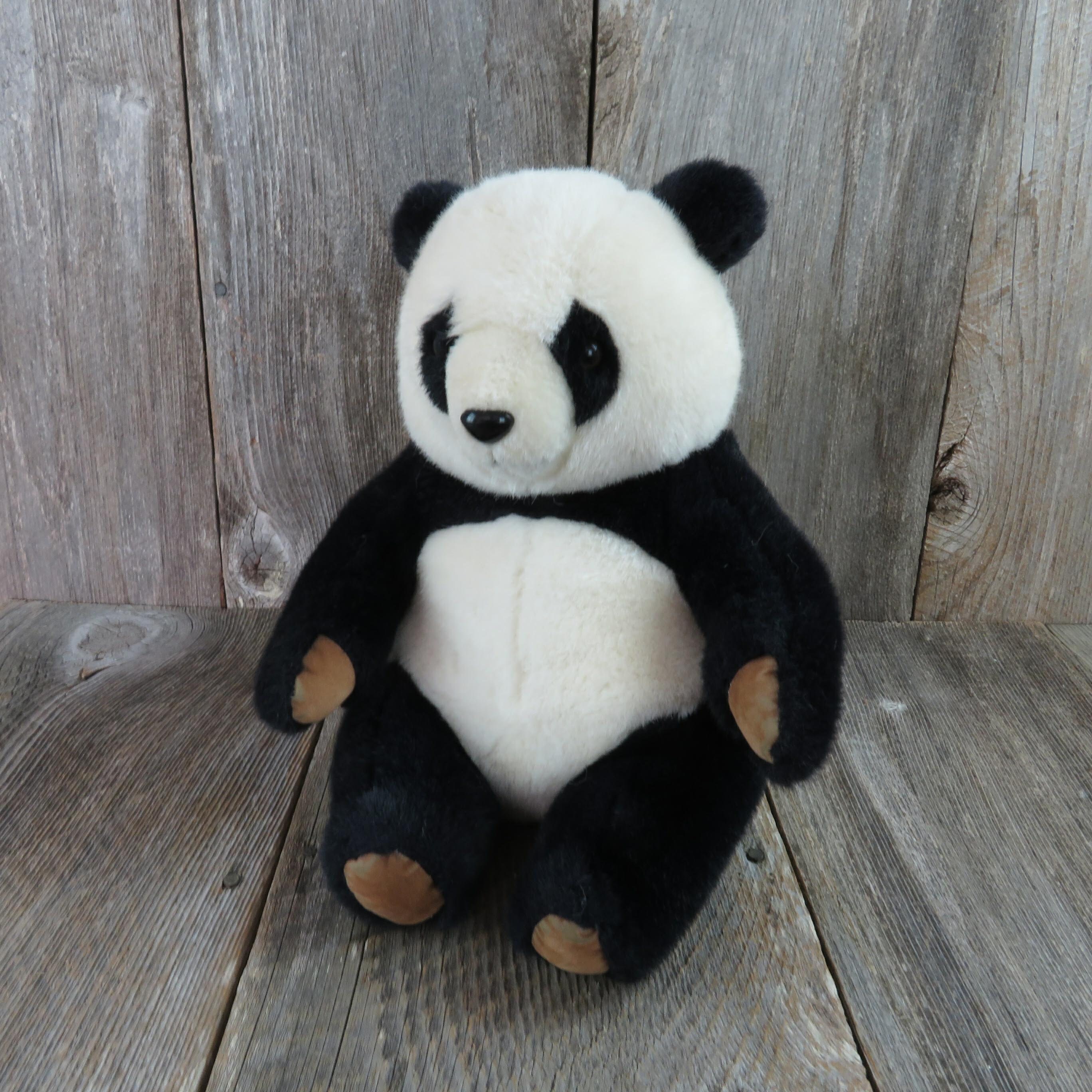 vintage panda teddy bear