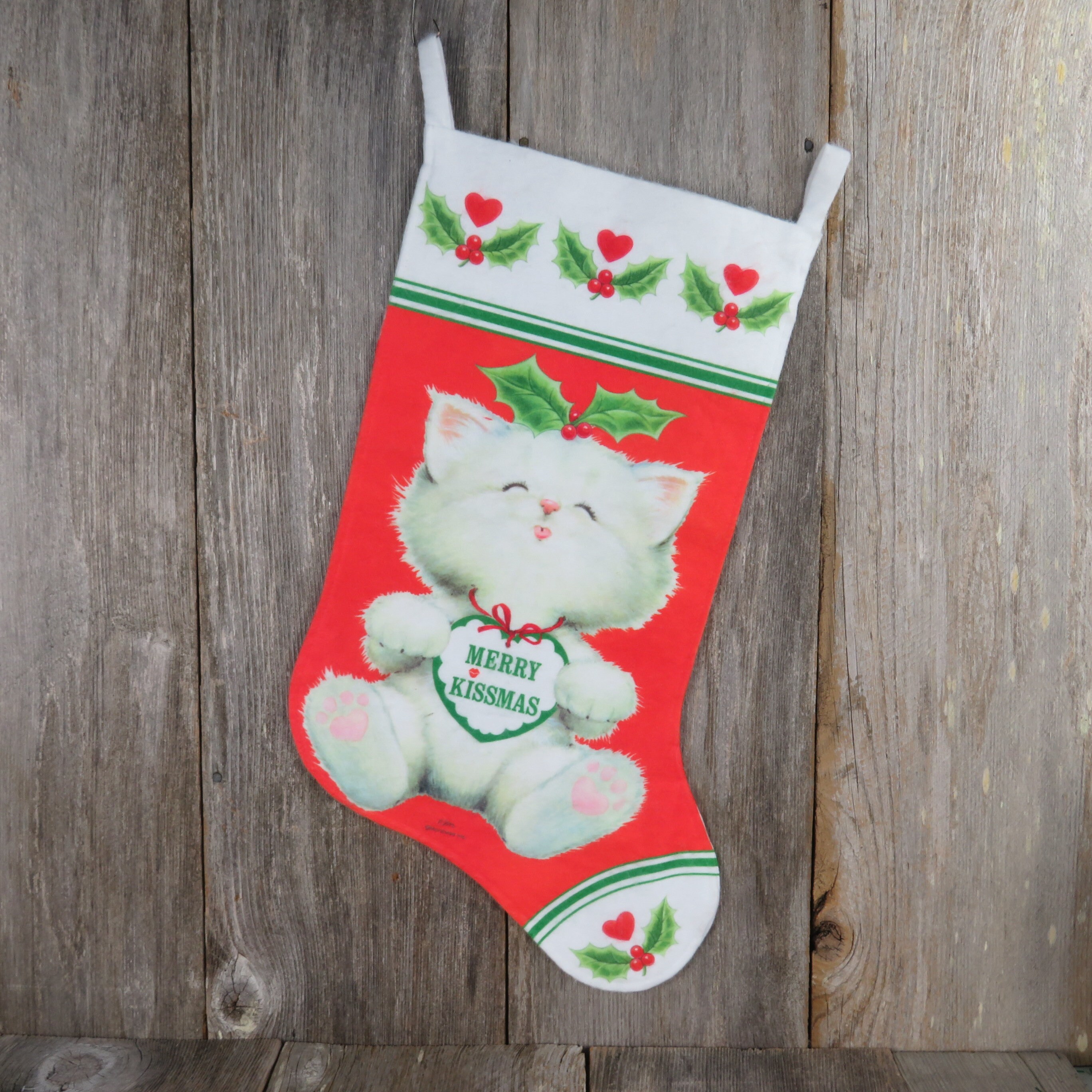SWOBODAブローチ　christmas-cat-stocking SWOBODAブローチ christmas-cat-stocking