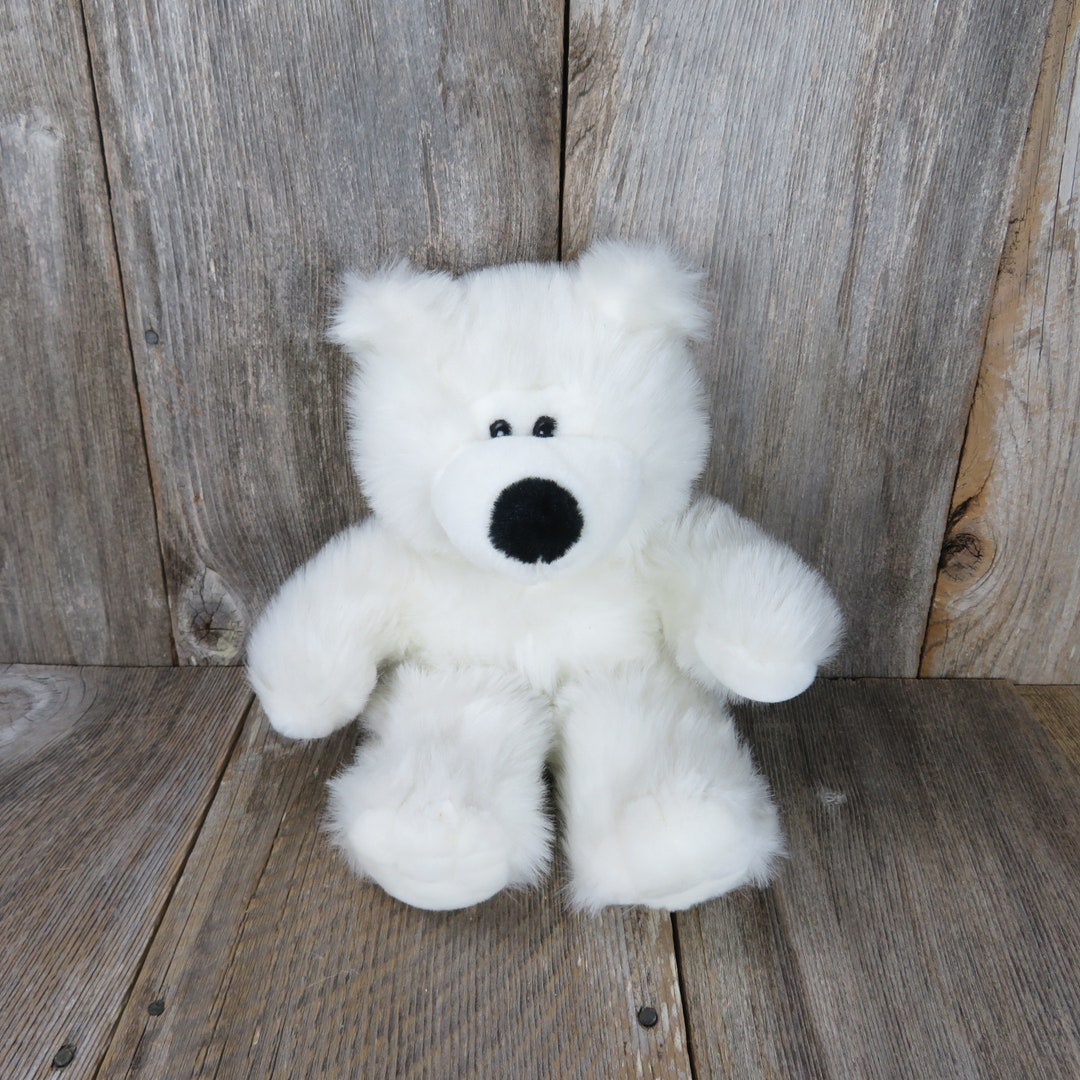 White Bear Plush Polar With Large Black Soft Nose Novelty Specialties