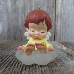 Vintage Mary&#39;s Angels Buttercup Hallmark Ornament Yellow Christmas Keepsake Angel Ornament Mary Hamilton Holiday Decoration