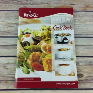Vintage Rival Crock Pot Cookbook Stoneware Slow Cooker Recipes 2001