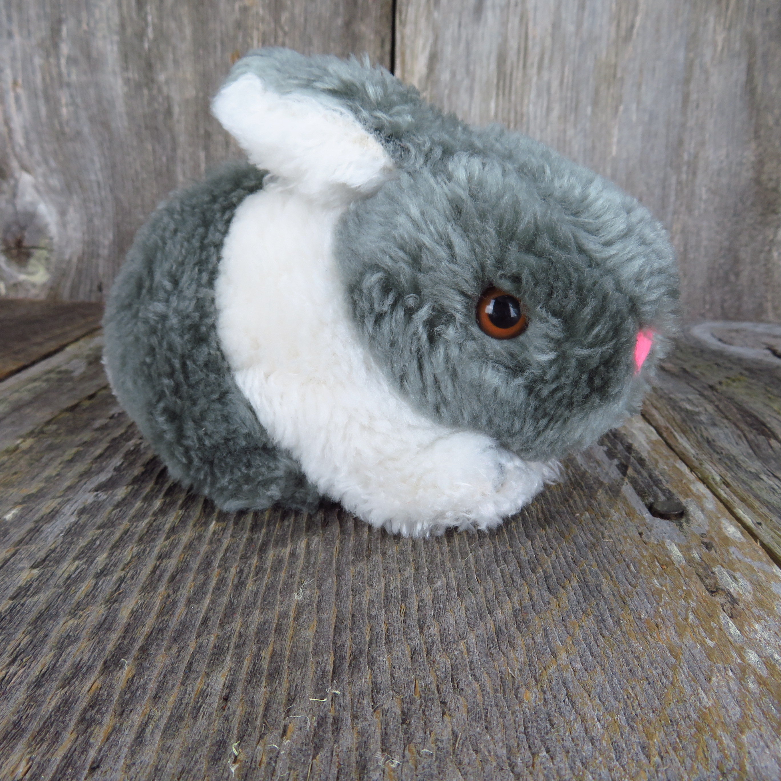 Bunny Rabbit Hare Plush Stuffed Animal Dakin Easter Gray White